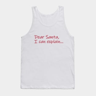 Dear Santa Tank Top